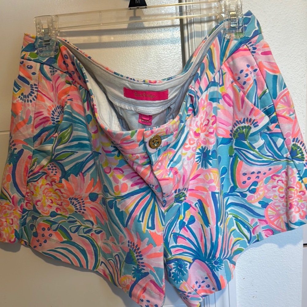 Lilly Pulitzer Colorful Floral Print Shorts